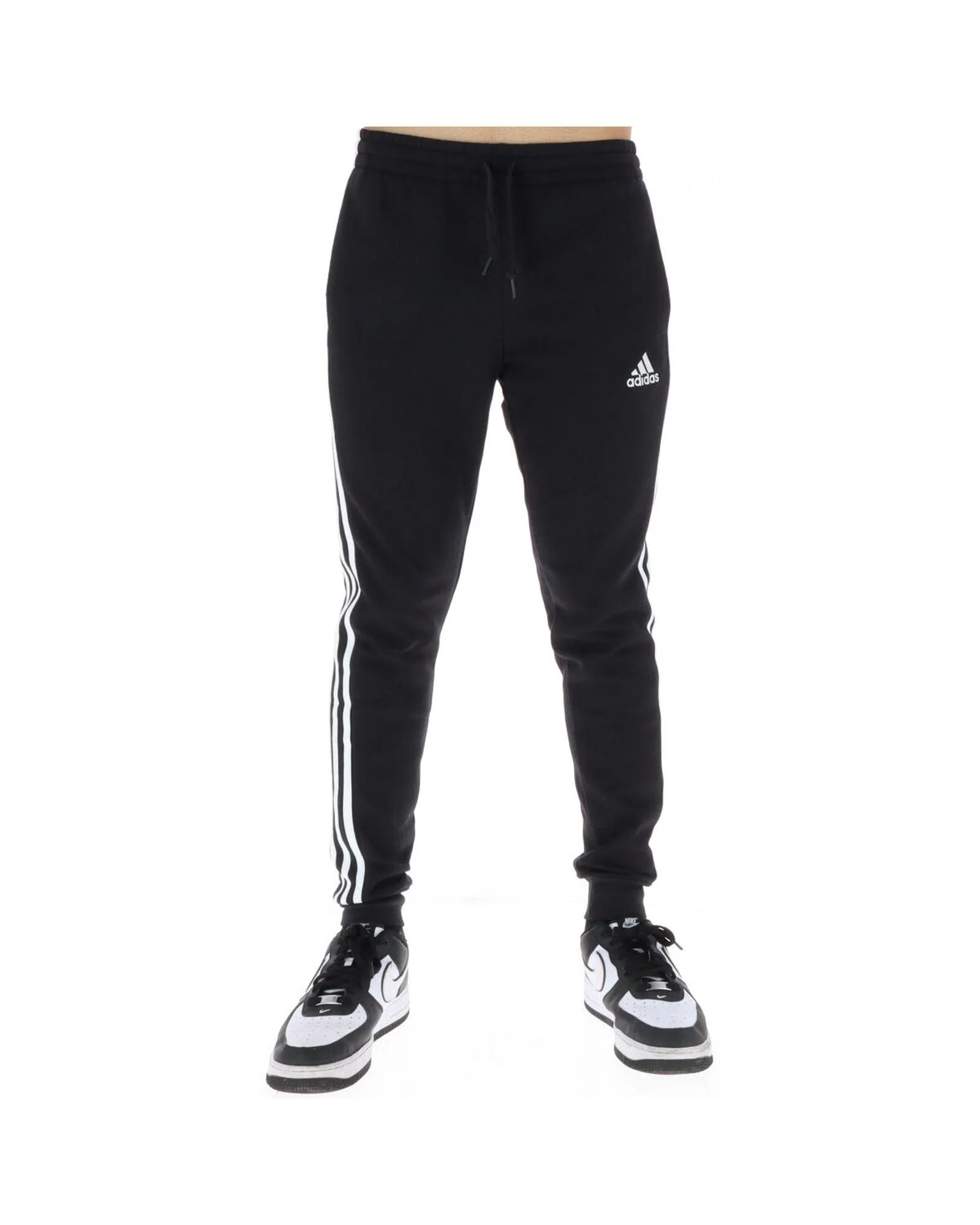 Black Cotton Athletic Pants