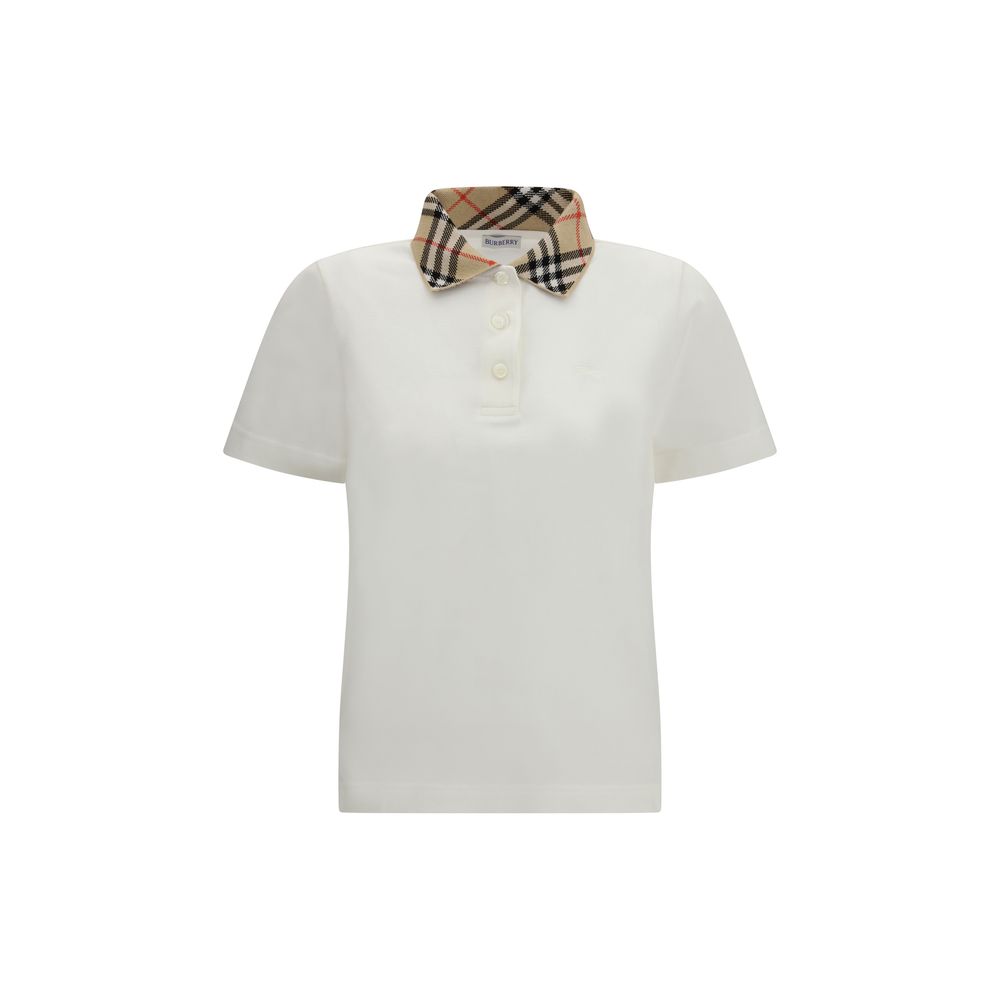 White Cotton Polo Shirt
