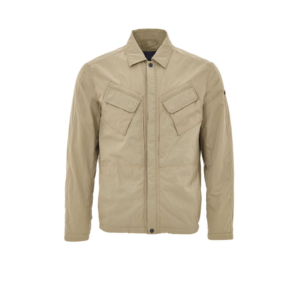 Beige Polyester Coat
