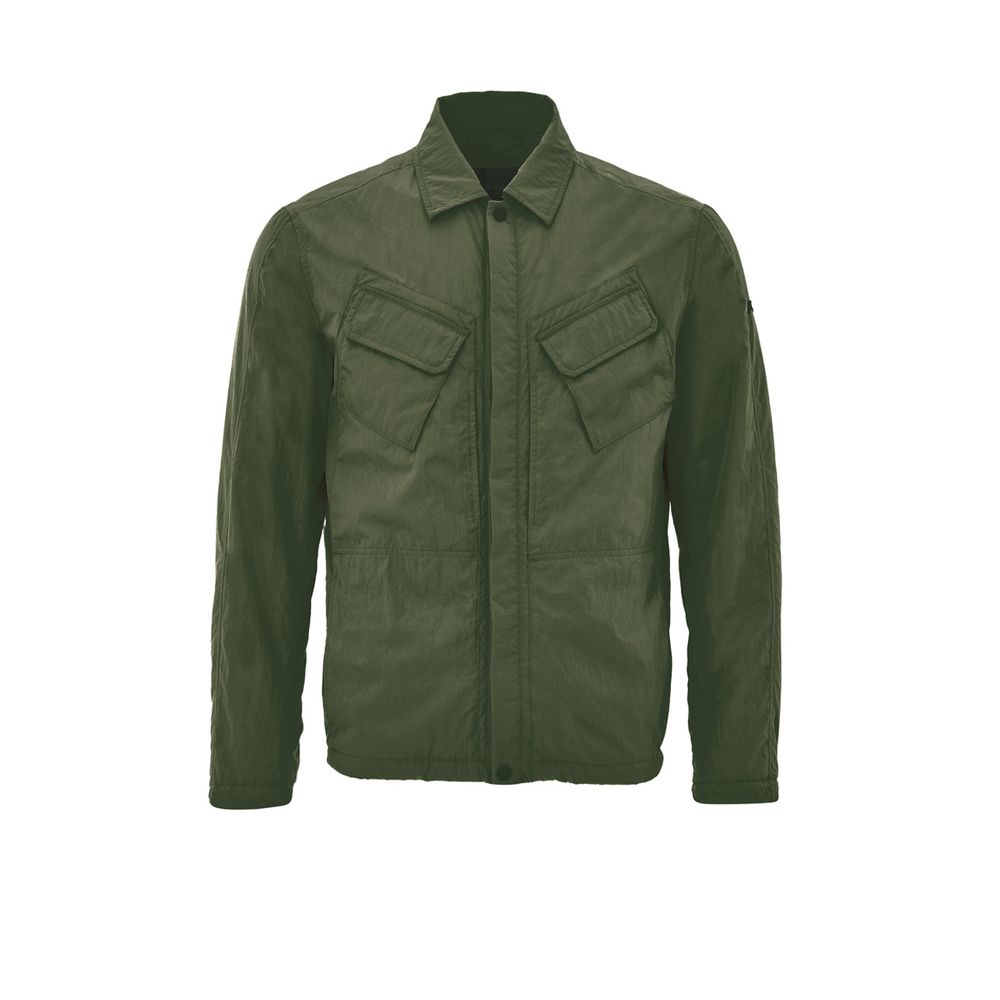 Green Polyester Coat