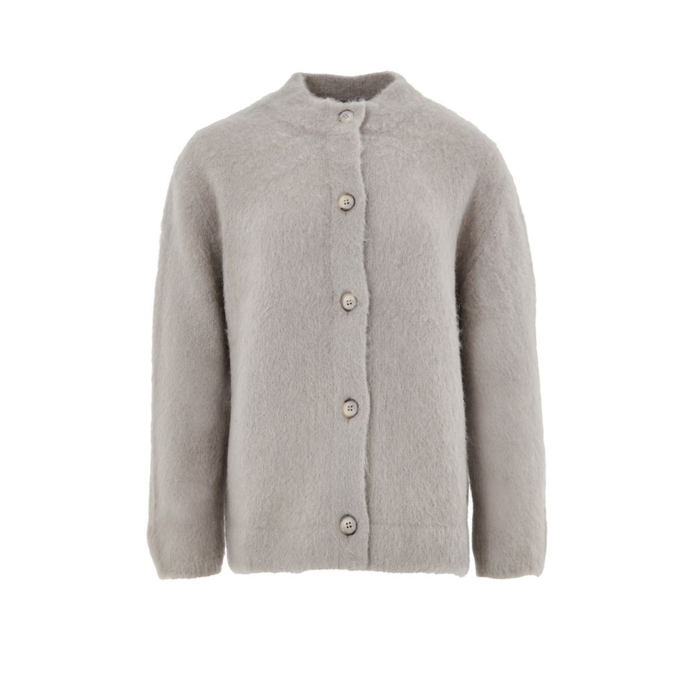 Beige Wool Cardigan