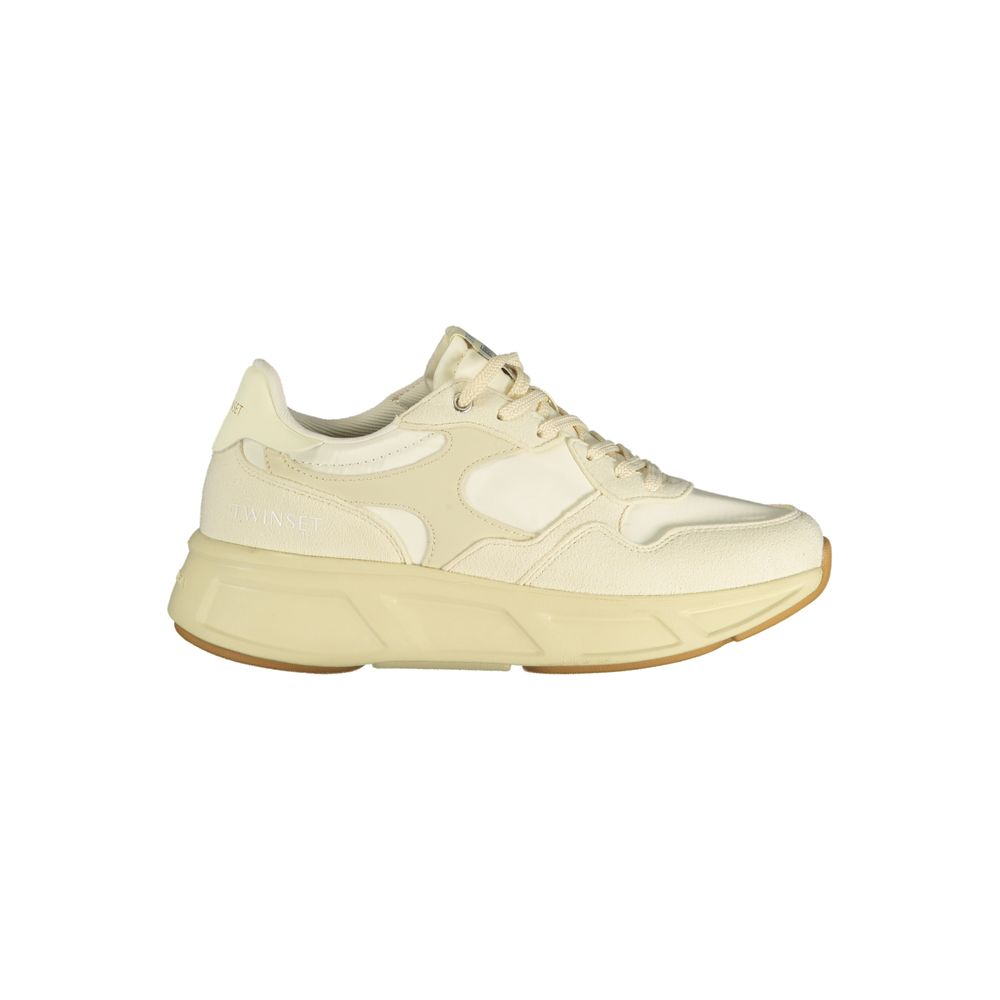 Beige Polyurethane Women Sneaker