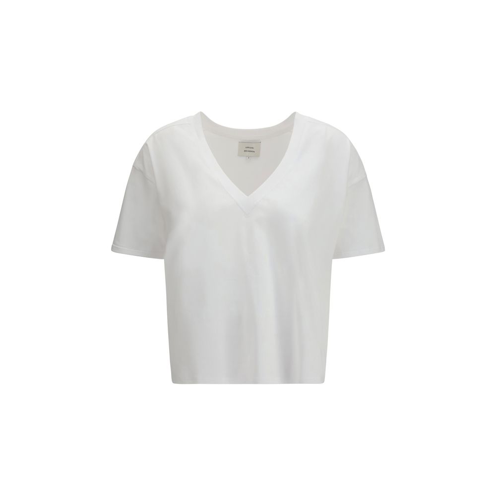 White Cotton Long Sleeve T-Shirt