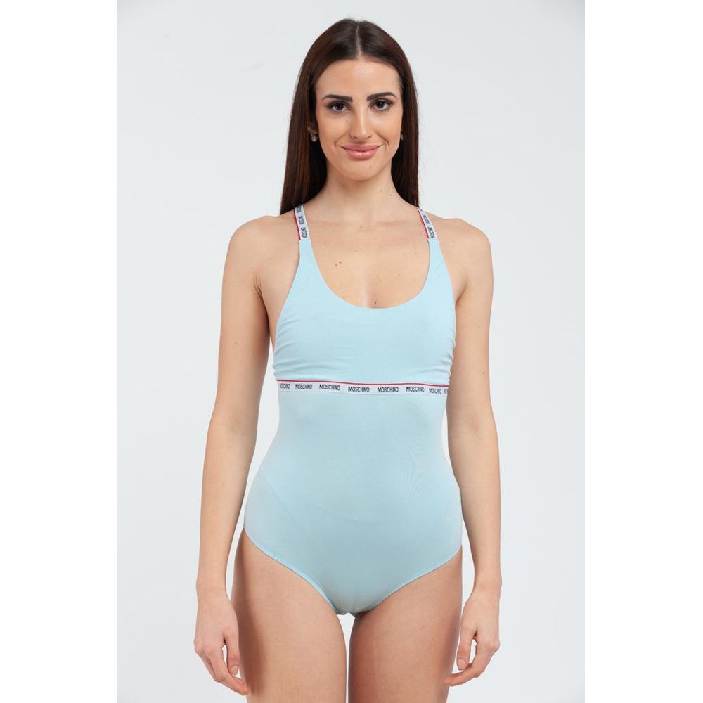 Blue Cotton Bodysuit