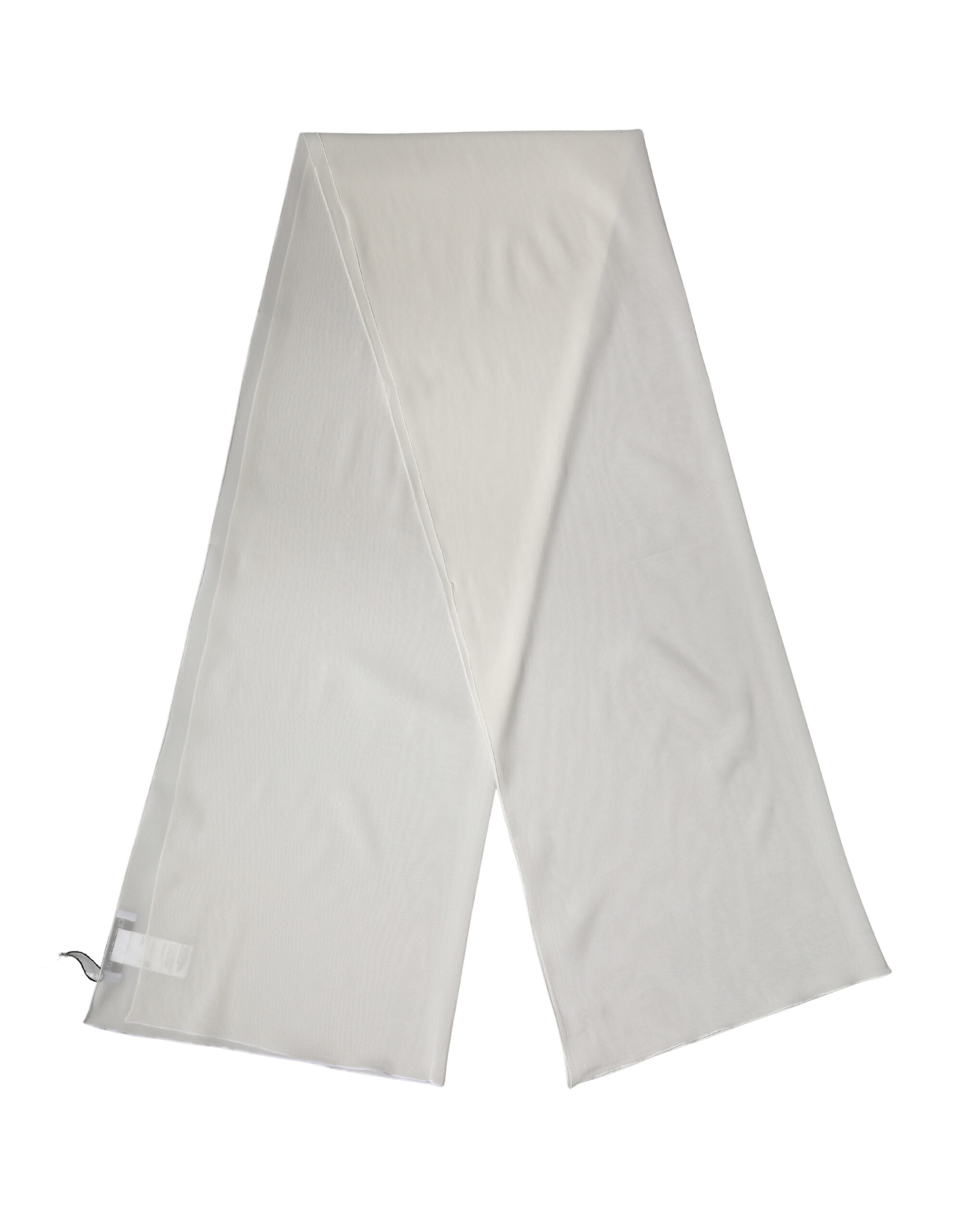 Off White Silk Neck Wrap Shawl Stole 200cm x 64cm Scarf