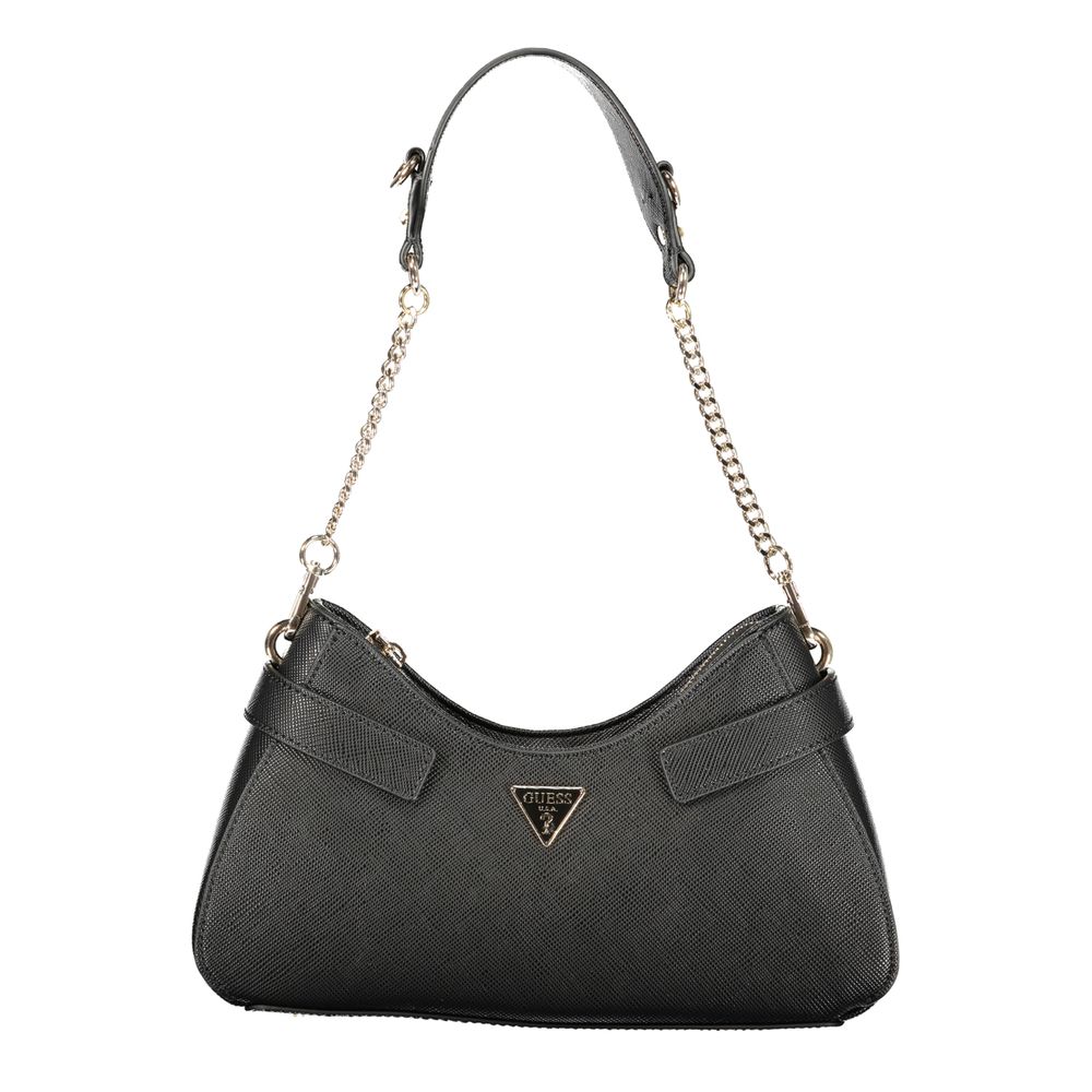 Black Polyurethane Women's Handbag