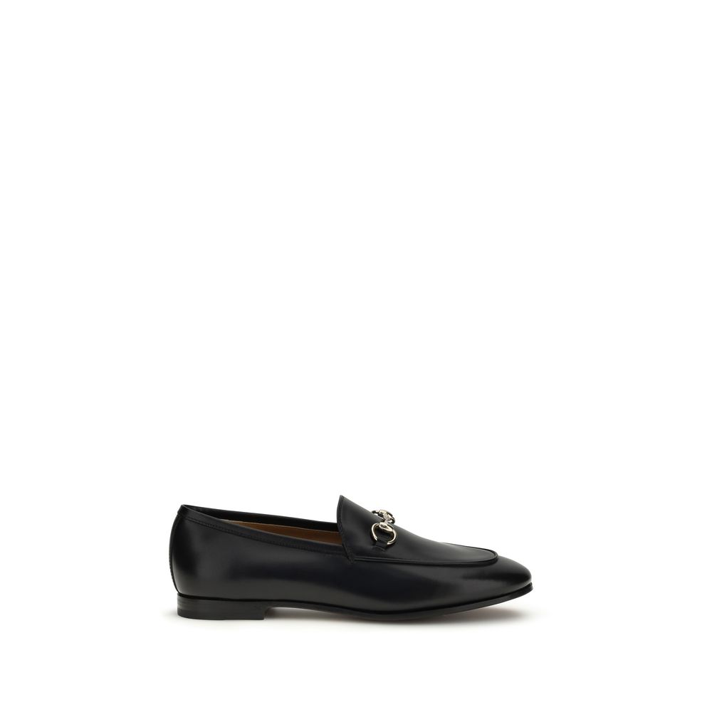 Black Calf Leather Bos Taurus Slip-On Loafers