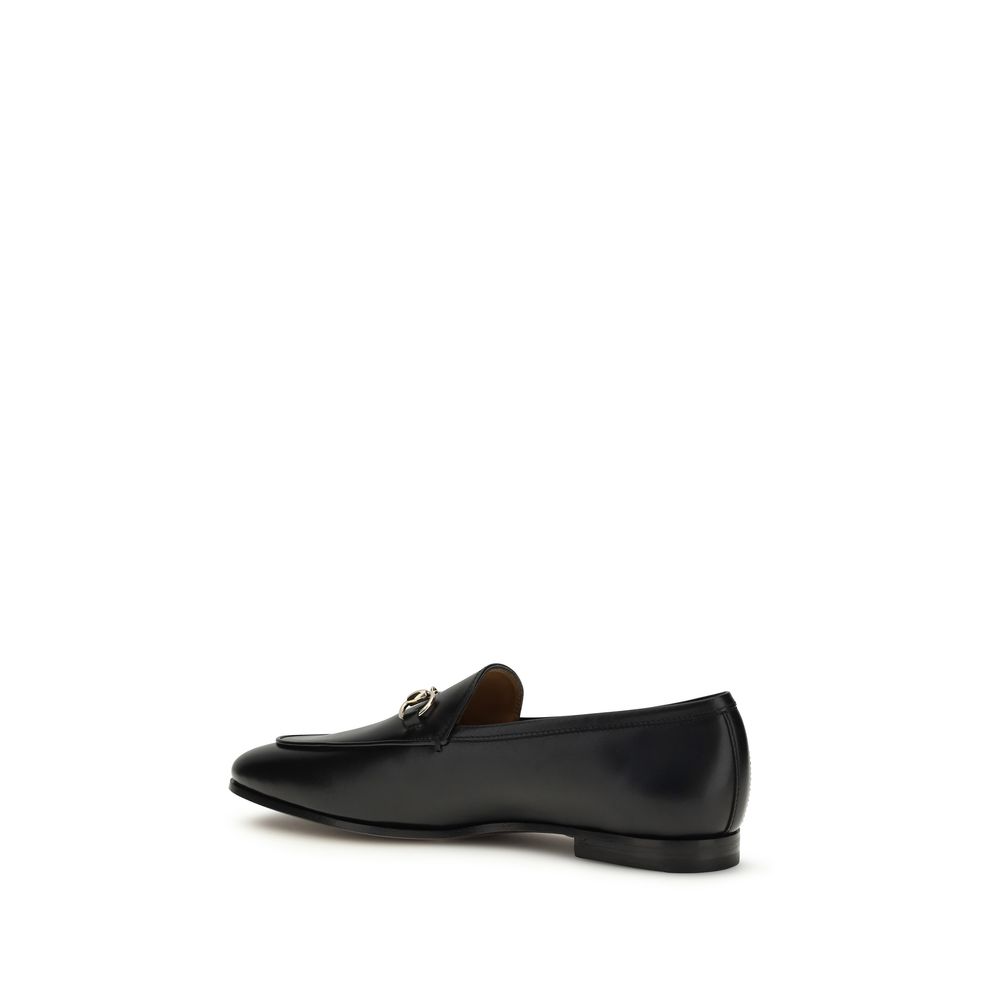 Black Calf Leather Bos Taurus Slip-On Loafers - Thumbnail 3