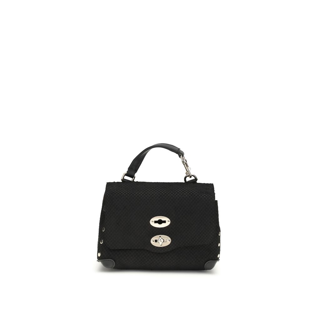 Black Calf Leather Bos Taurus Handbag