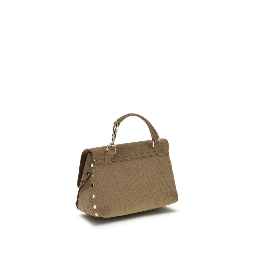 Beige Calf Leather Bos Taurus Handbag - Thumbnail 3