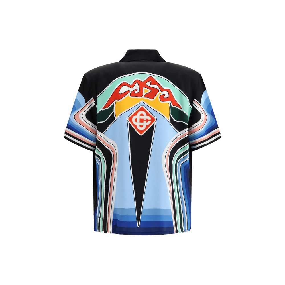 Multicolor Silk Pattern Shirt - Thumbnail 2