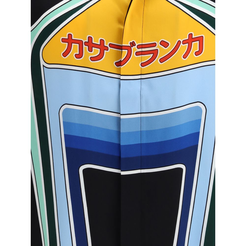 Multicolor Silk Pattern Shirt - Thumbnail 3