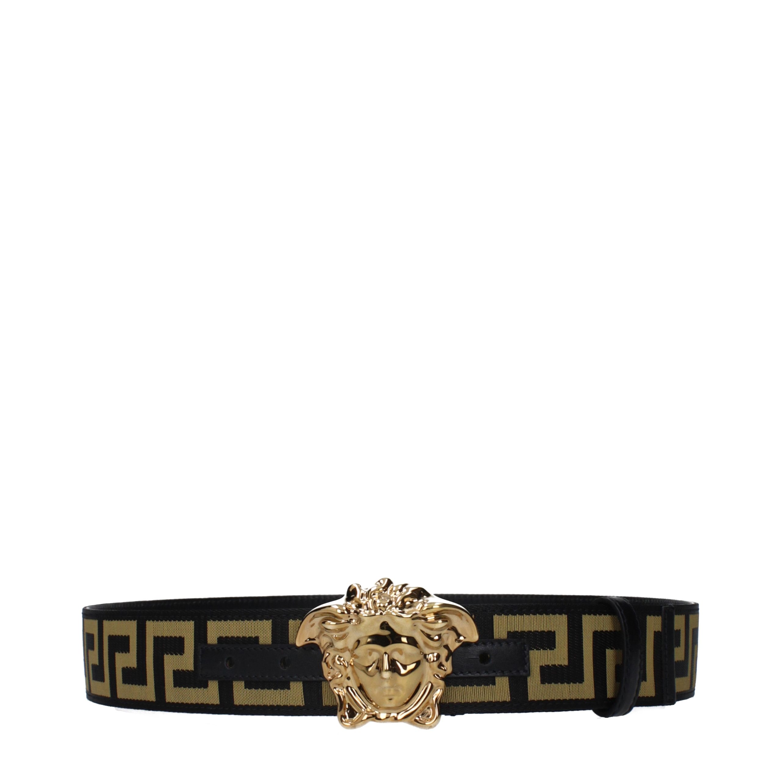 Black Fabric Regular Belt