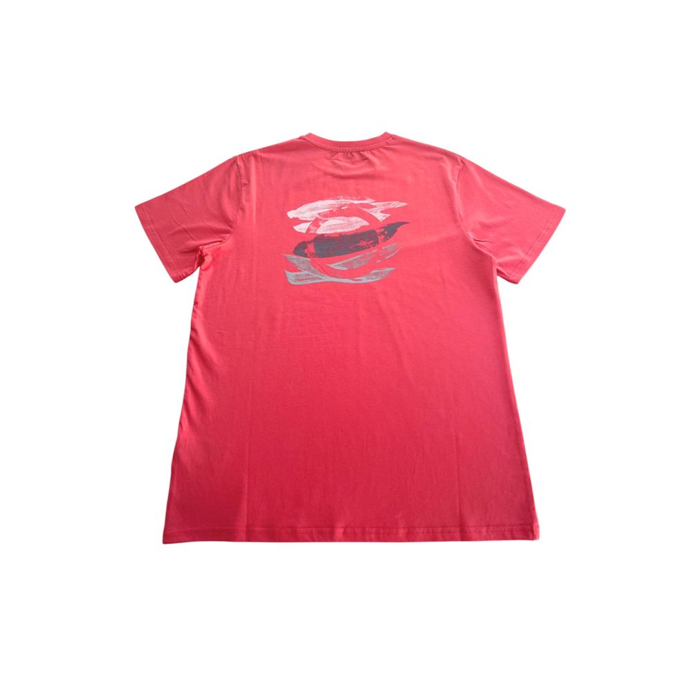Red Cotton Men's T-Shirt - Thumbnail 2