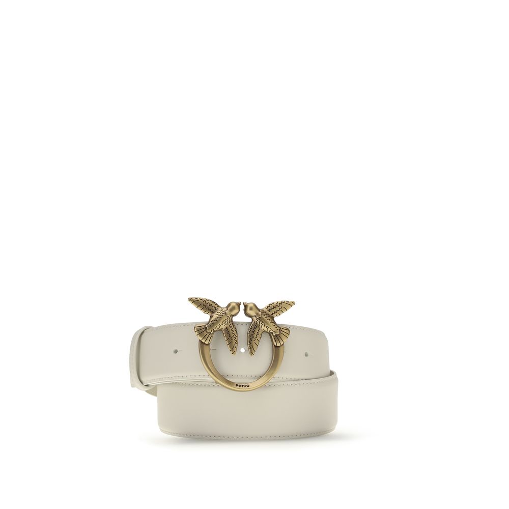 White Calf Leather Bos Taurus Regular Belt