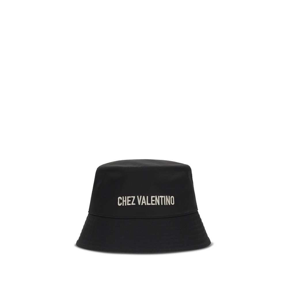 Black Cotton Bucket Hat
