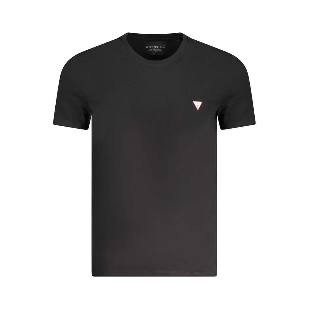 Black Cotton Men's T-Shirt
