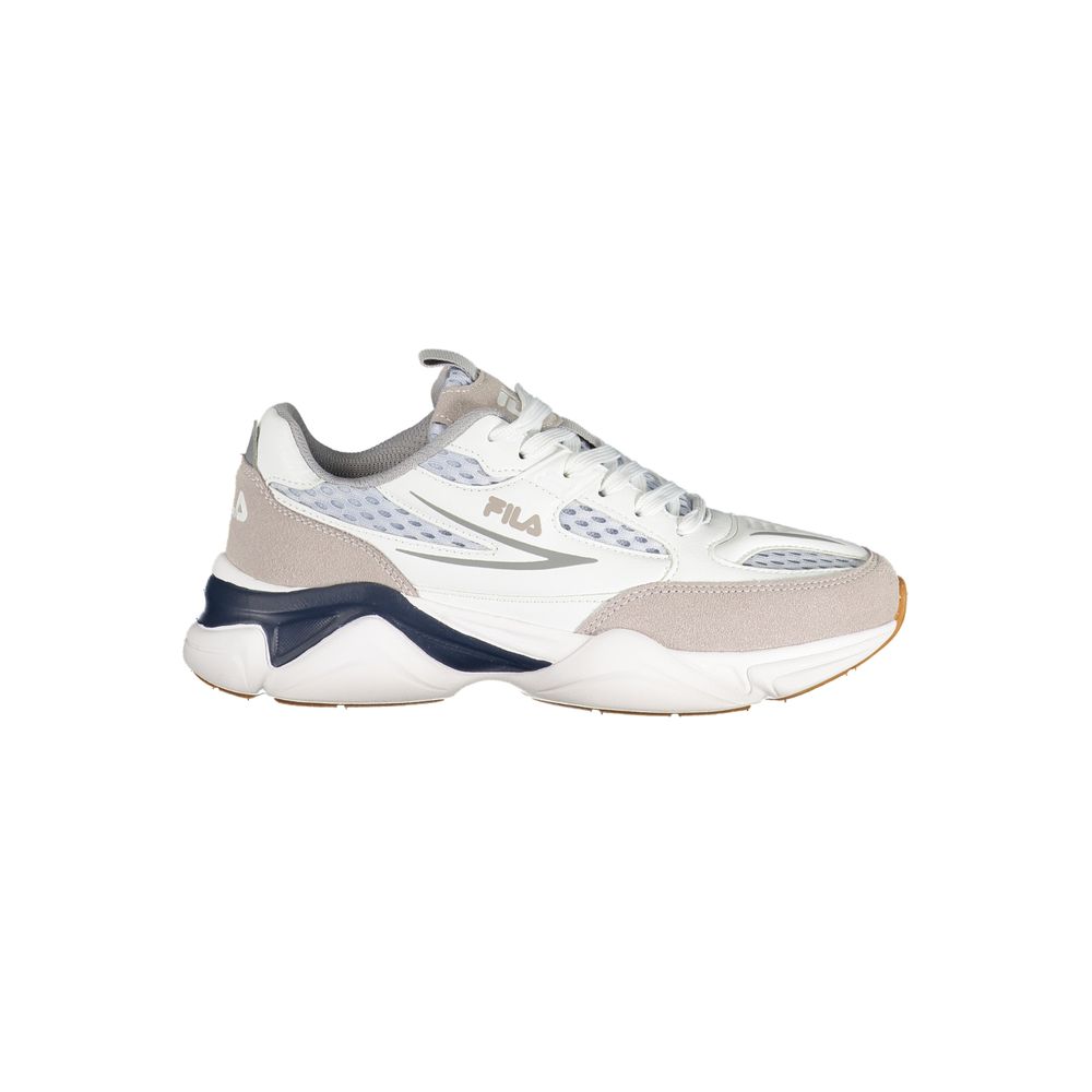 White Polyurethane Women's Sneaker