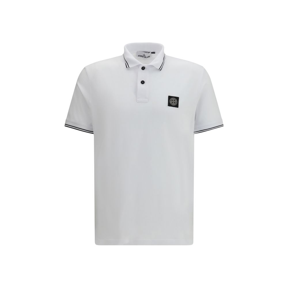 White Cotton Polo Shirt
