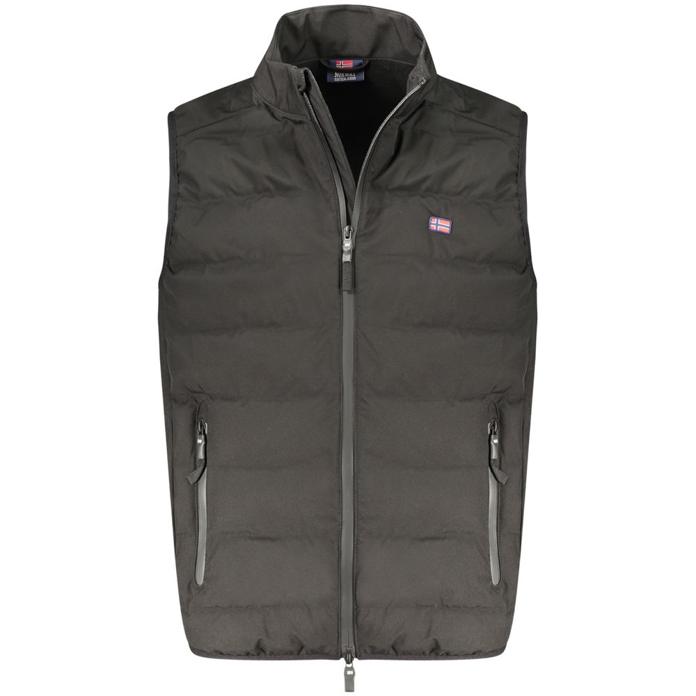 Black Polyester Men's Vest