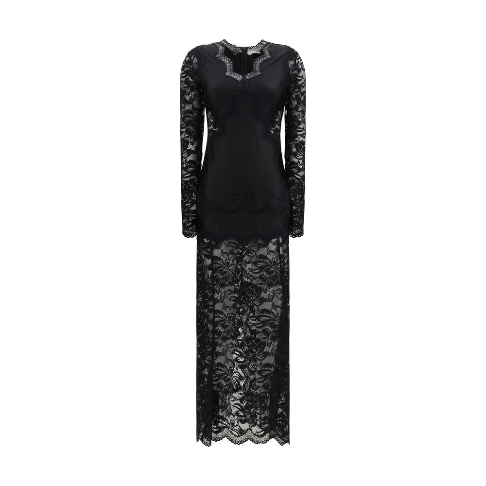 Black Polyamide Casual Dress