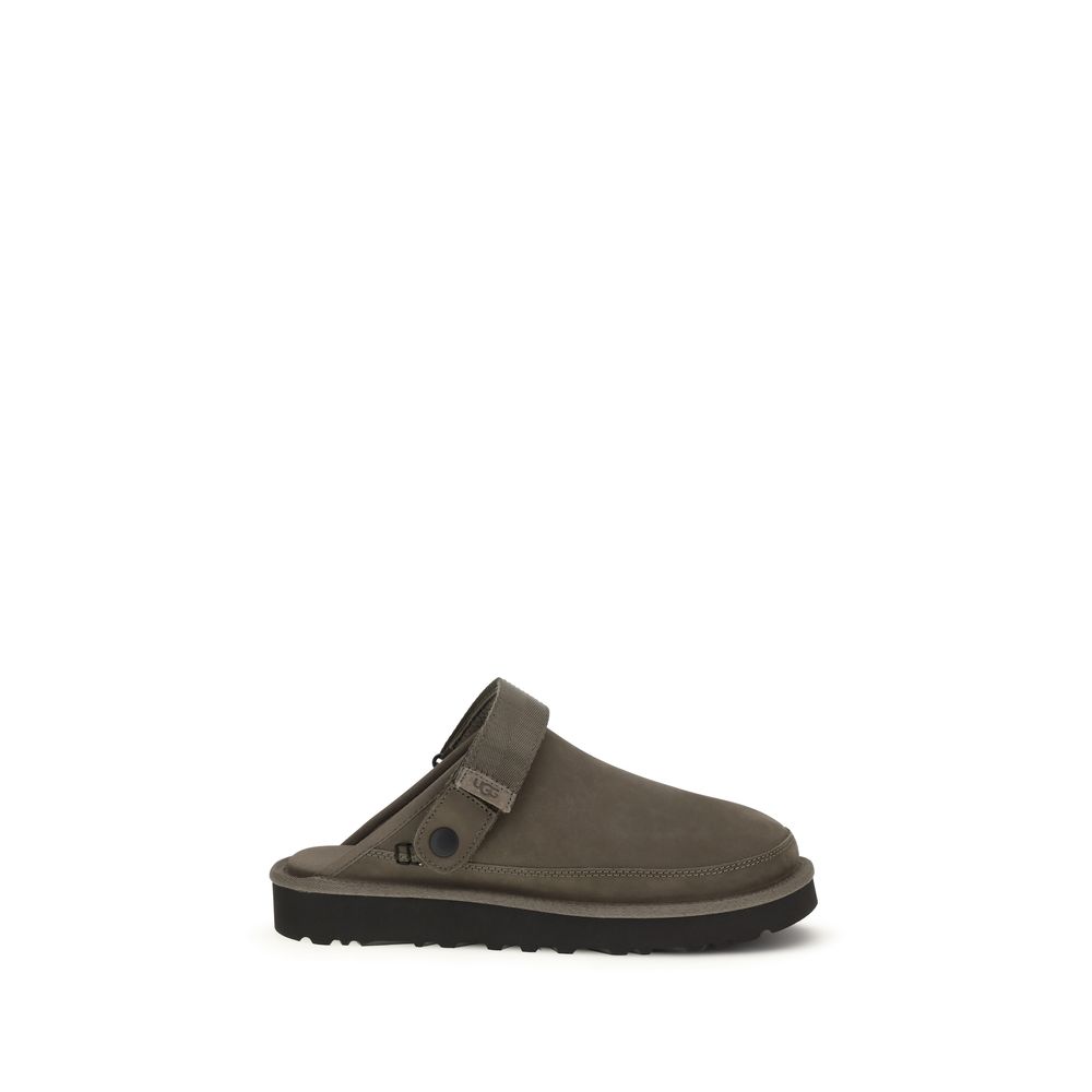 Brown Calf Leather Bos Taurus Mules