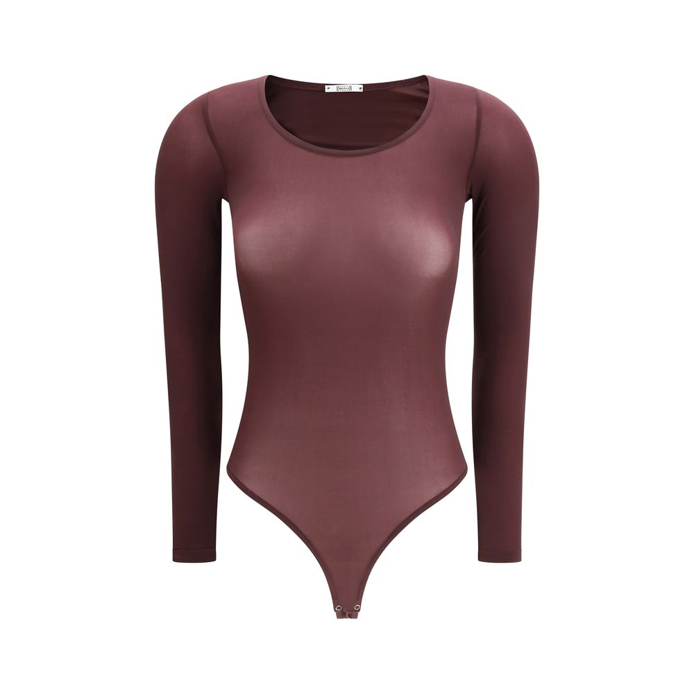 Purple Polyamide Bodysuit