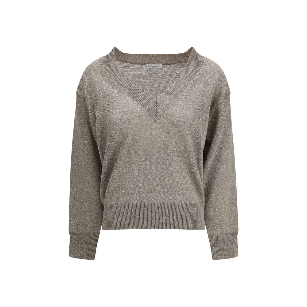 Brown Linen Sweatshirt