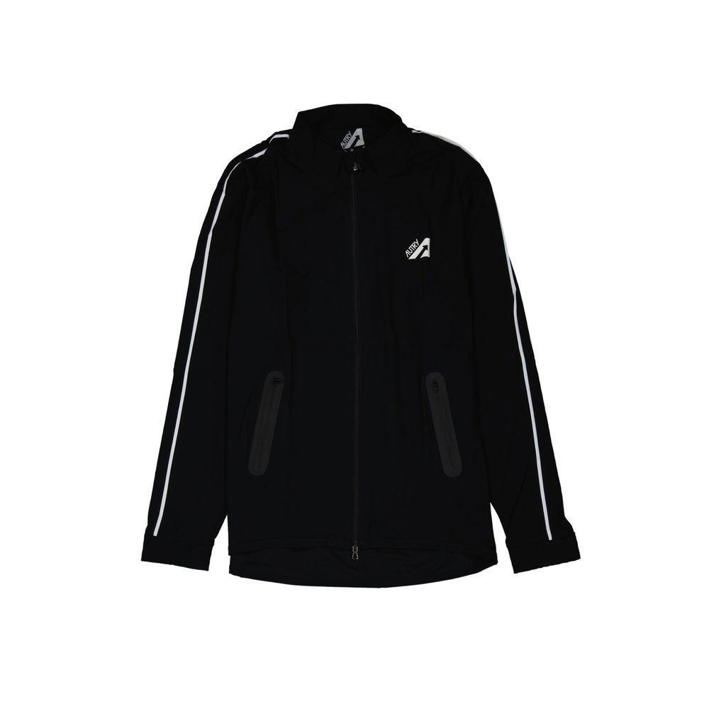 Black Elastane Shell Jacket