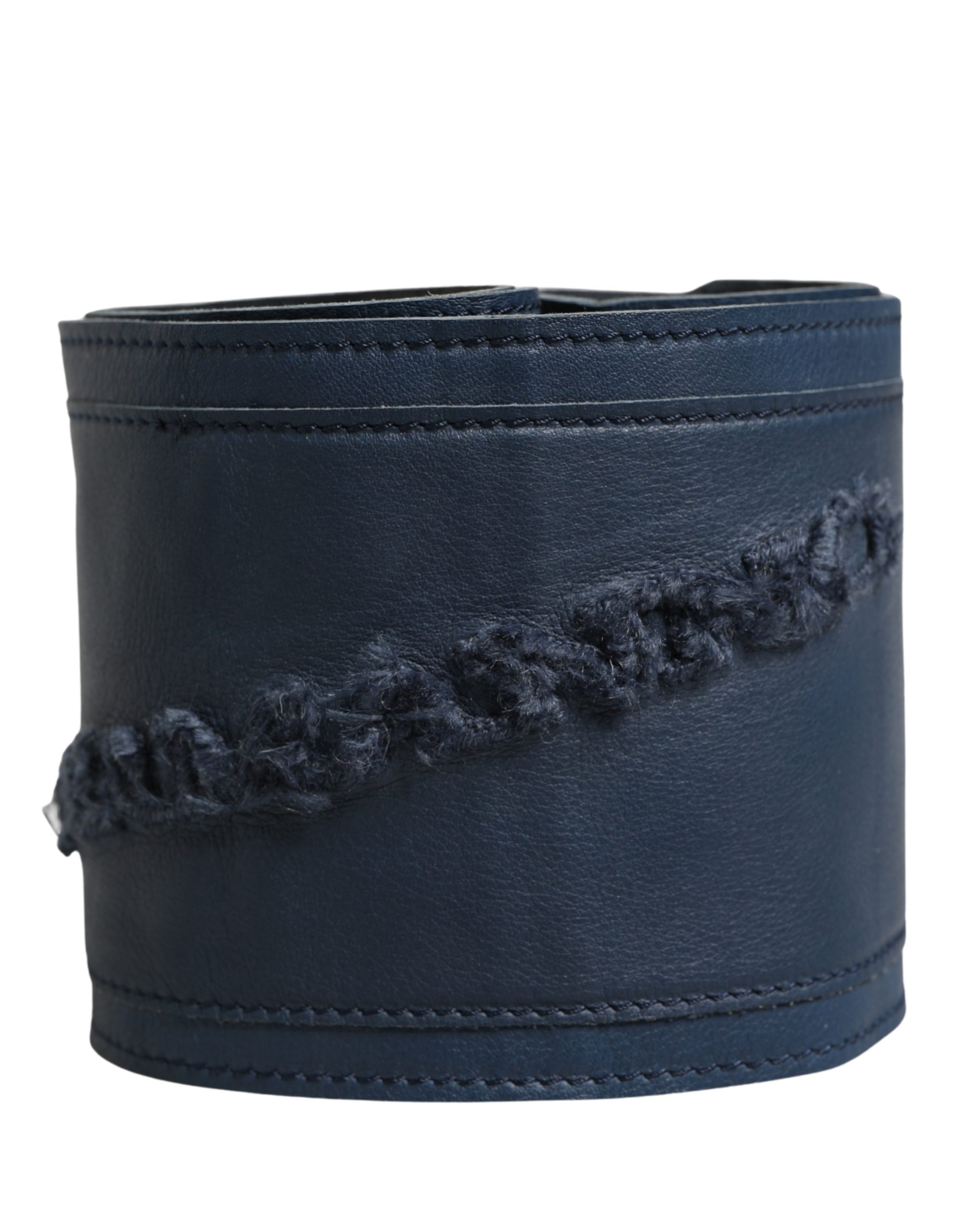 Blue Leather Wide Waist Women Cintura Belt