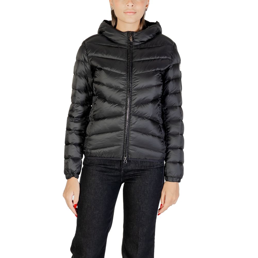 Black Polyamide Full-Length Jacket