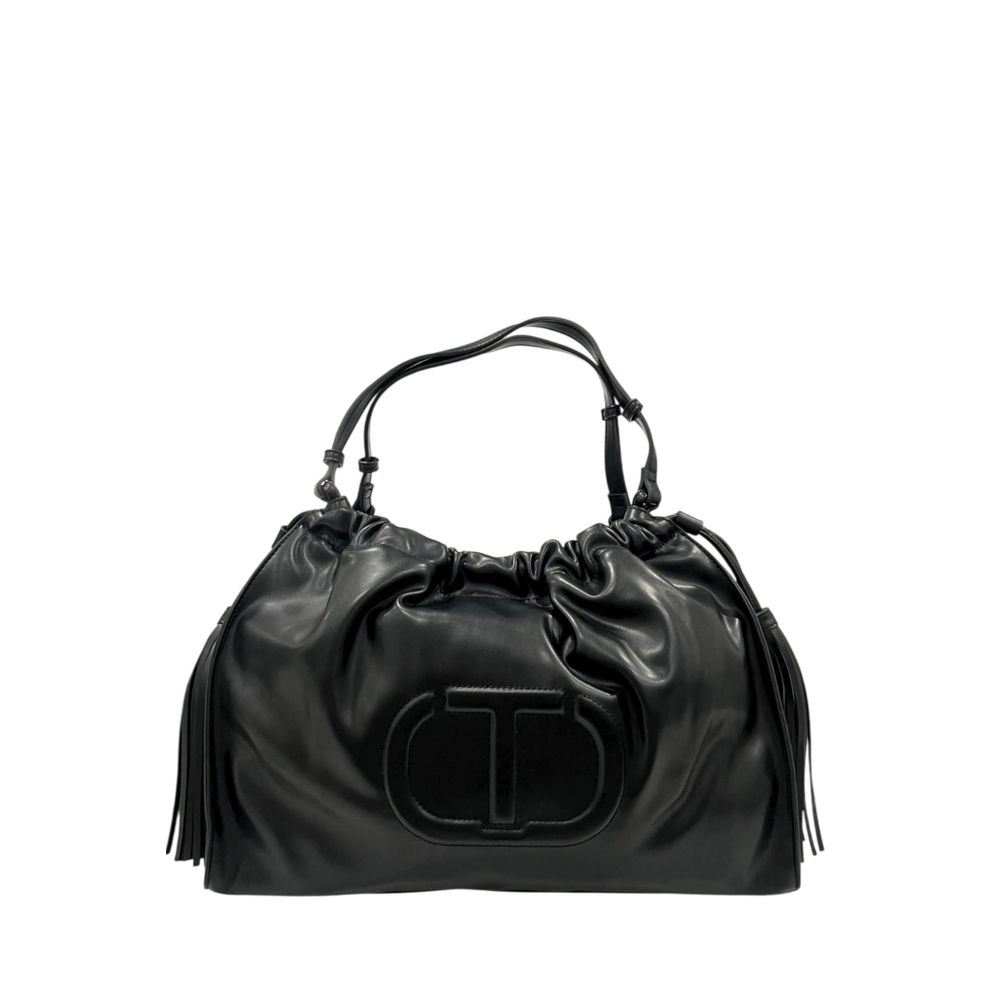 Black PU Women Shoulder Bag