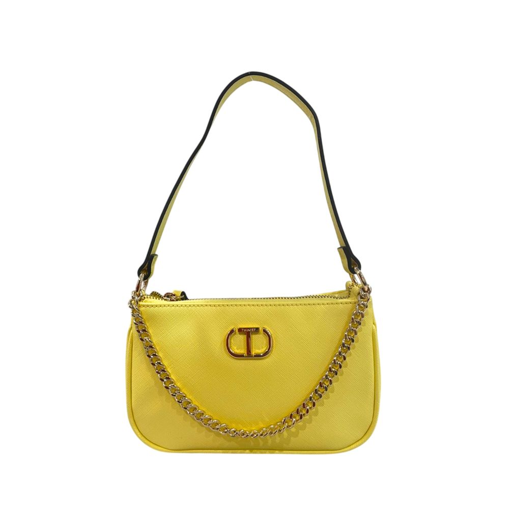 Yellow PU Women Shoulder Bag