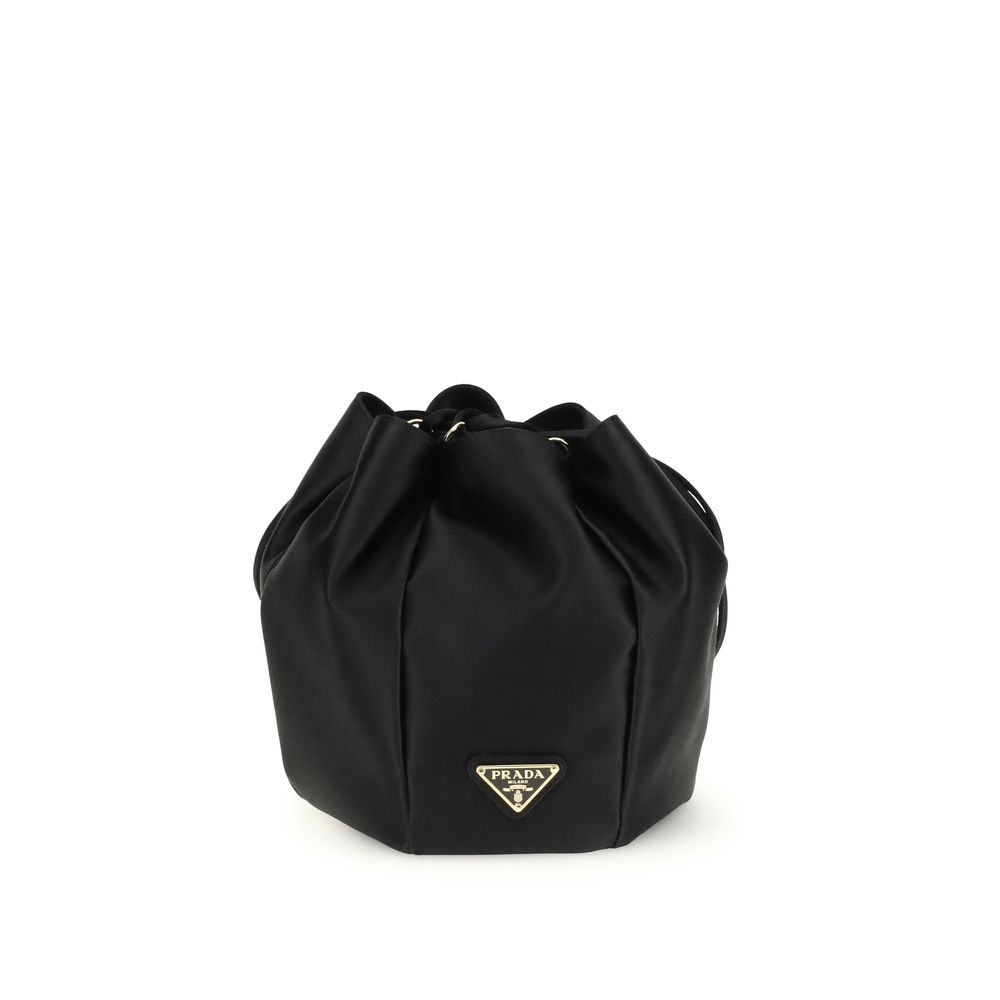 Black Silk Backet Bag