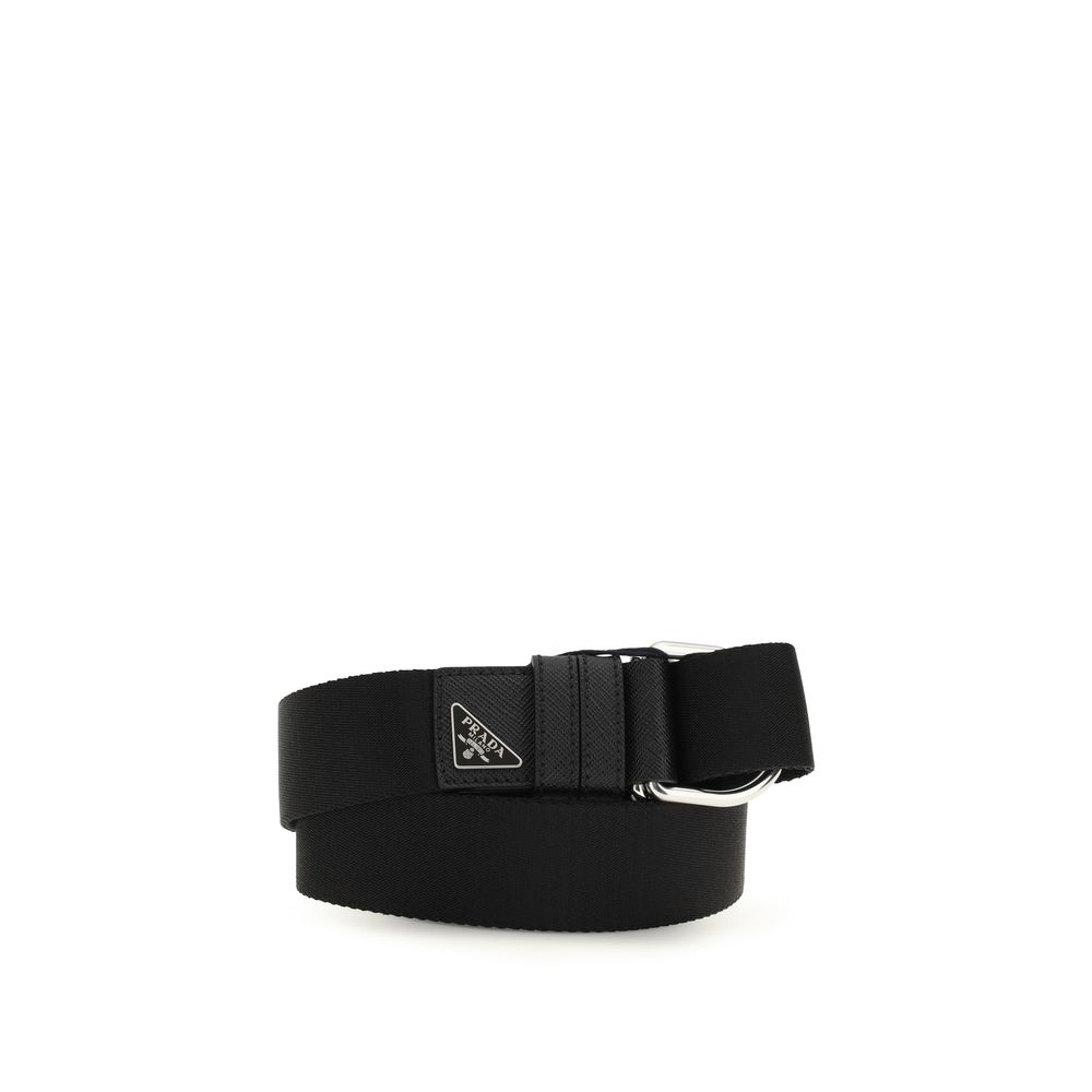 Black Nylon Regular Belt