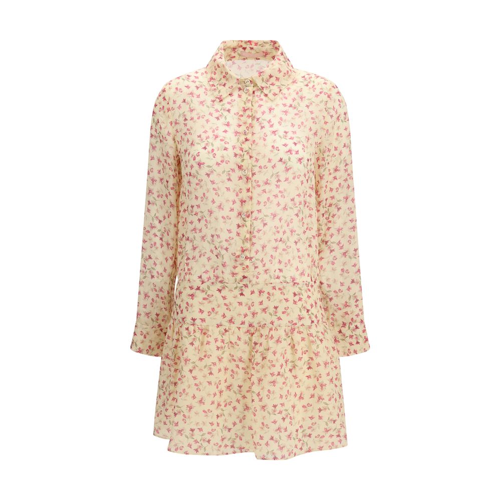 Multicolor Ramie Casual Dress