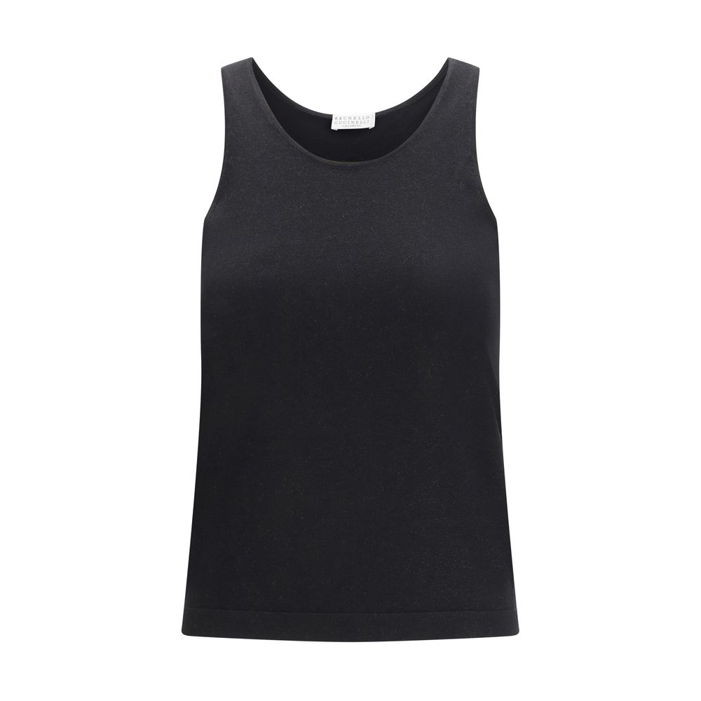 Black Cashmere Tank Tops