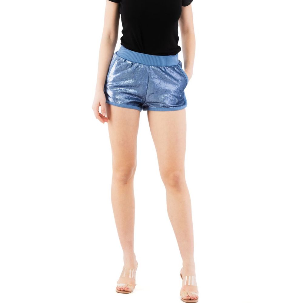 Purple Polyester Shorts