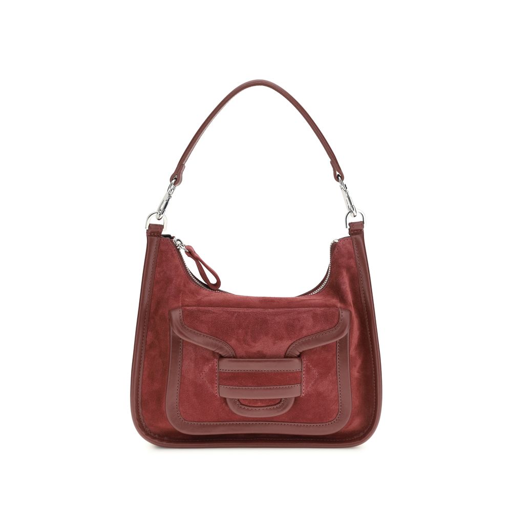 Bordeaux Calf Leather Bos Taurus Shoulder Bag