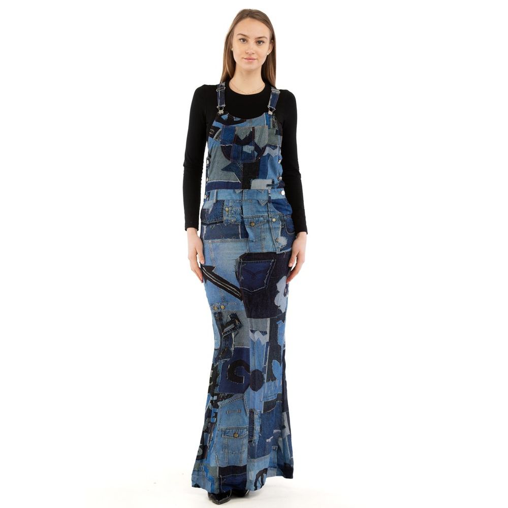 Multicolor Viscose Cropped Jeans