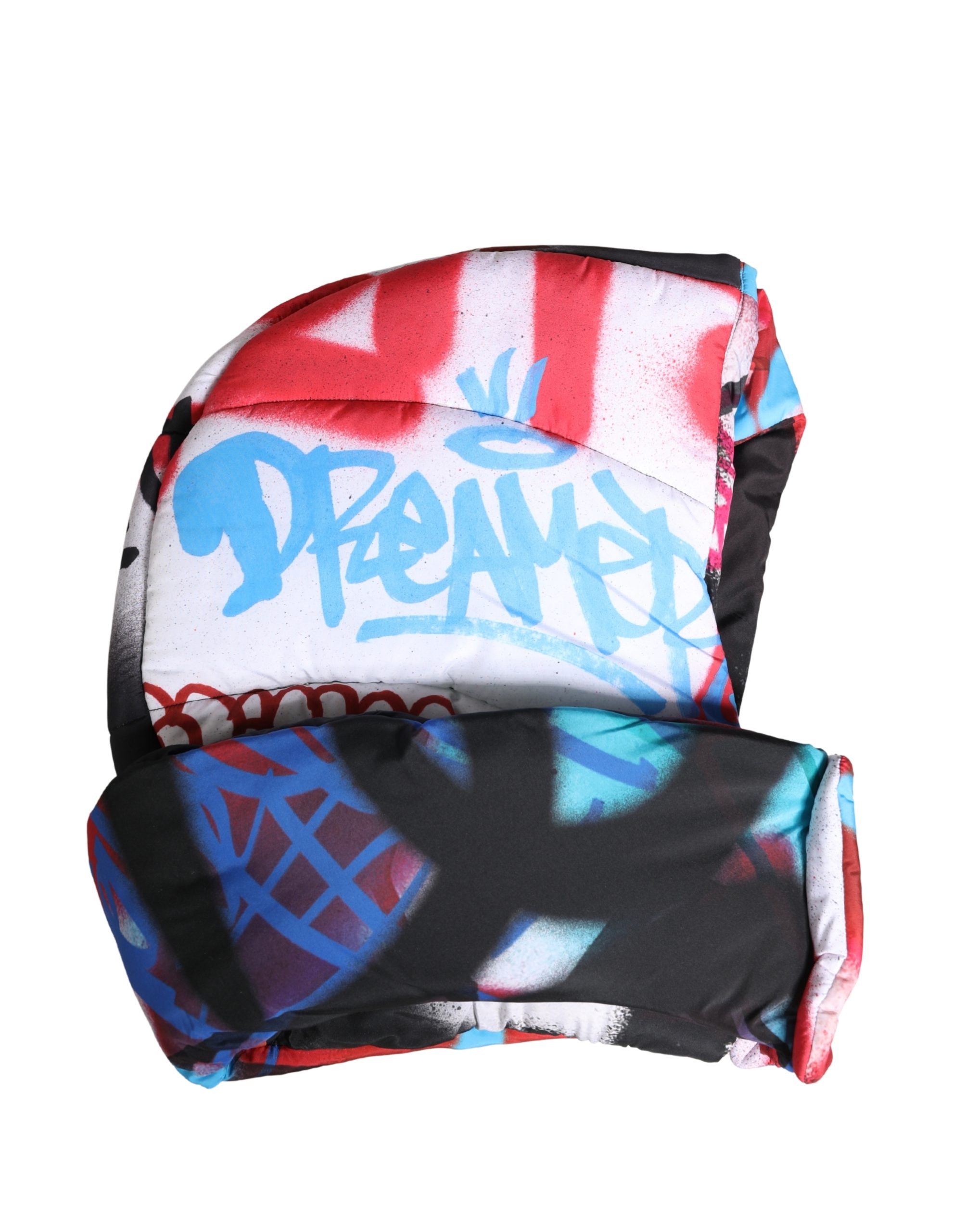 Multicolor Graffiti Whole Head Wrap Capello Hat