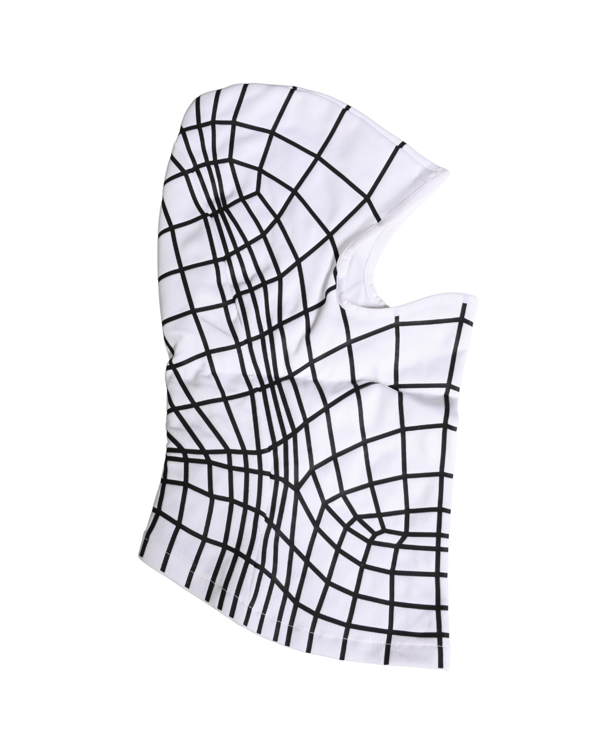 Men White Stripes Nylon Ski Mask Balaclava Hat