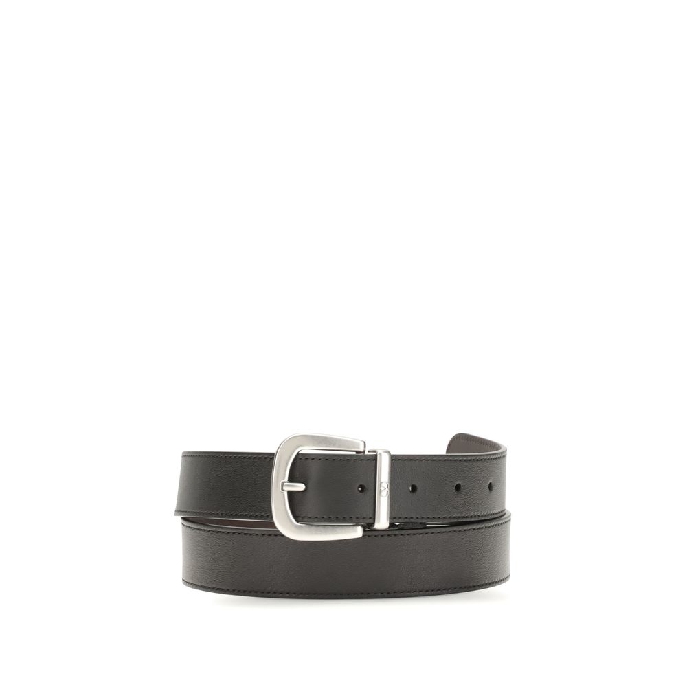Black Calf Leather Bos Taurus Regular Belt