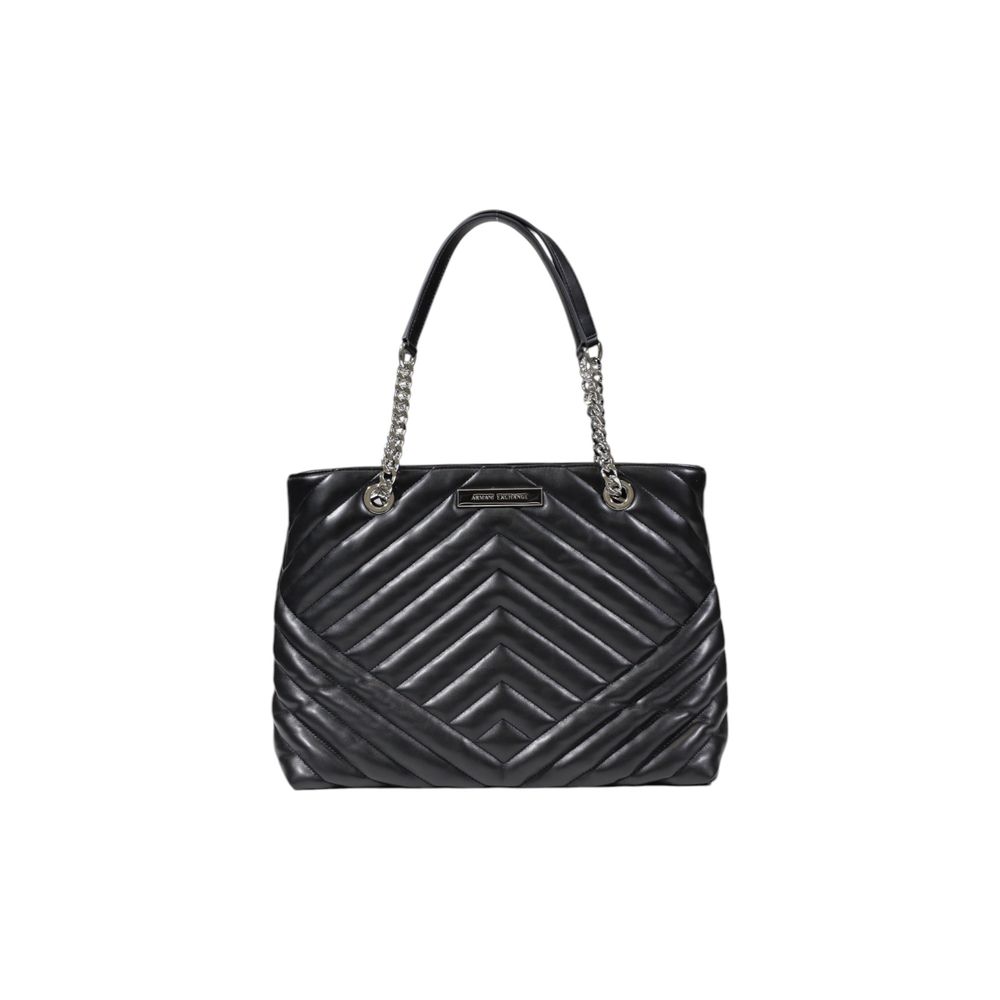 Black Polyester Handbag