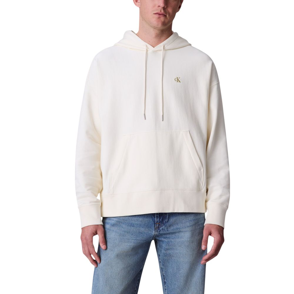 White Cotton Hoodie