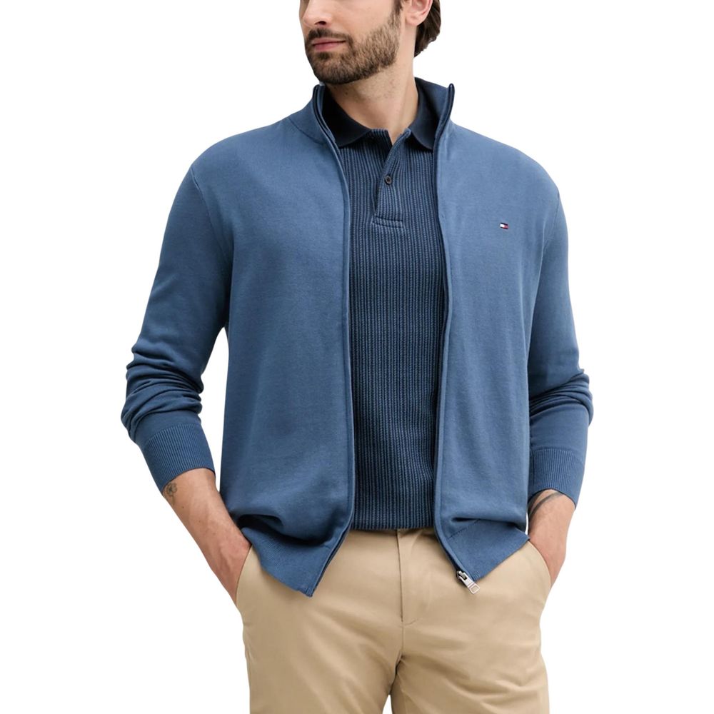Blue Cotton Cardigan