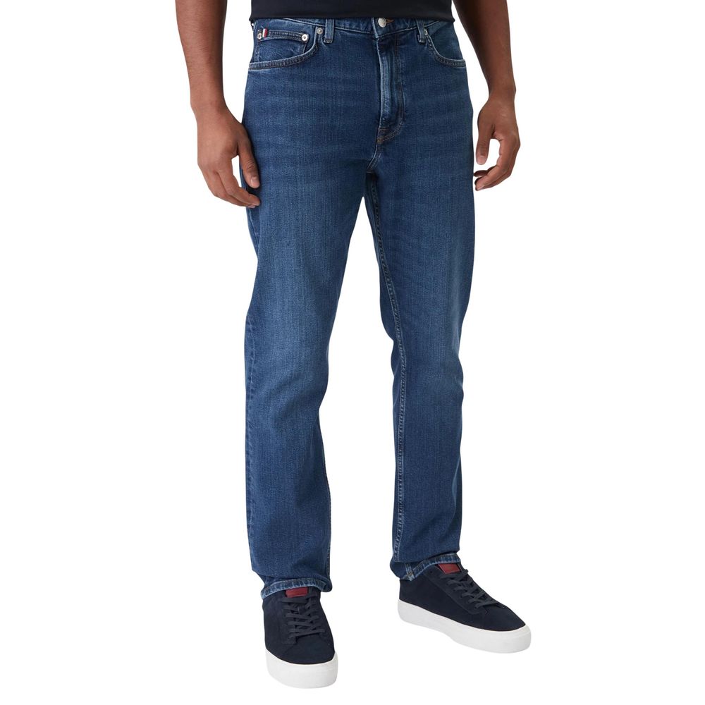 Blue Recycled Cotton Relaxed Fit Jeans