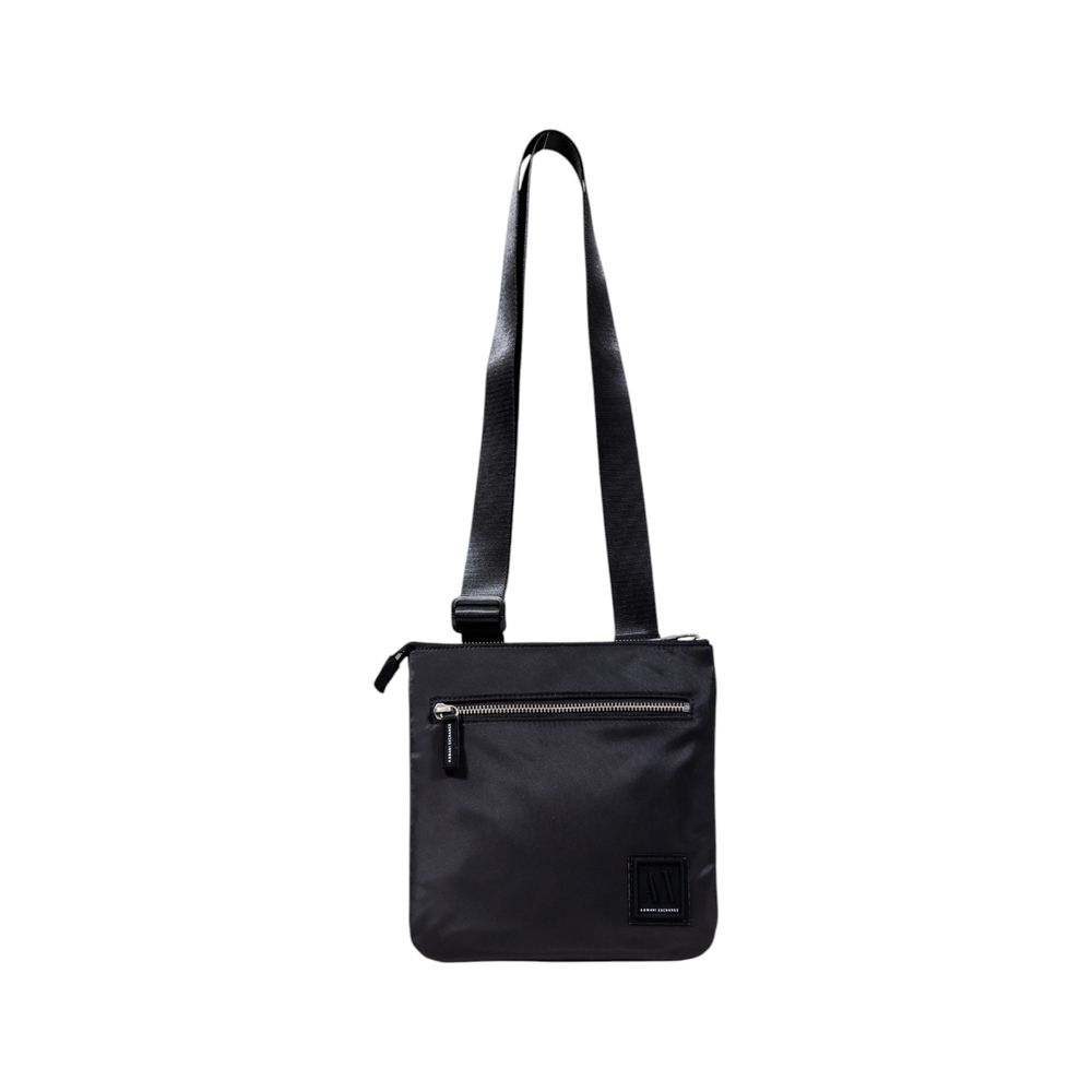 Black Polyamide Messenger Bag