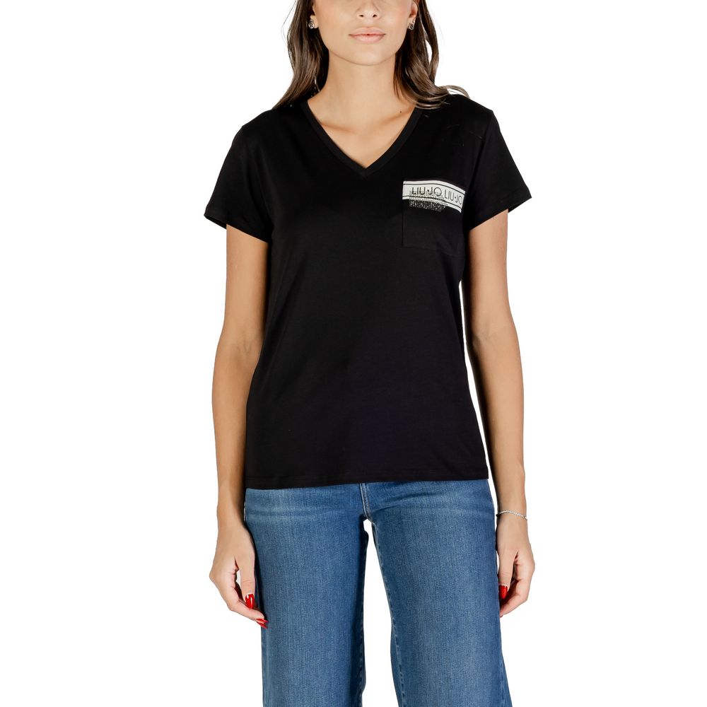 Black Cotton T-Shirt