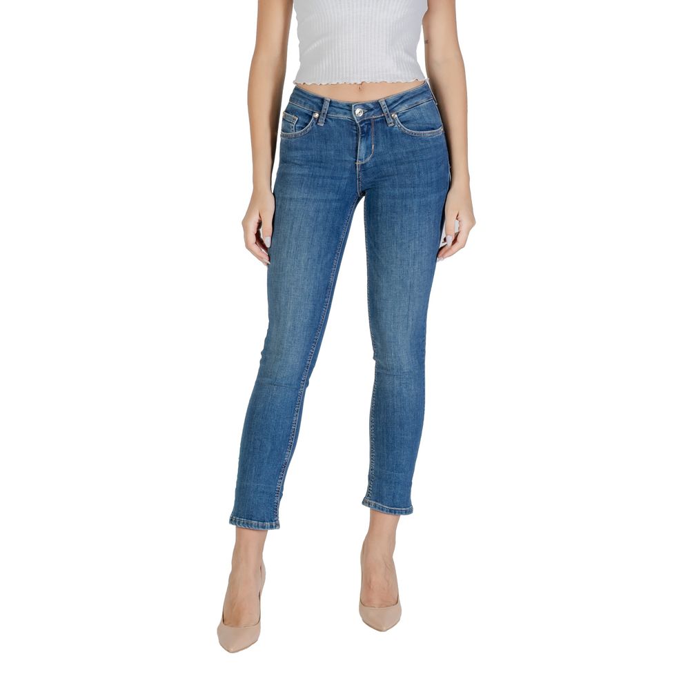 Blue Cotton Mom Jeans